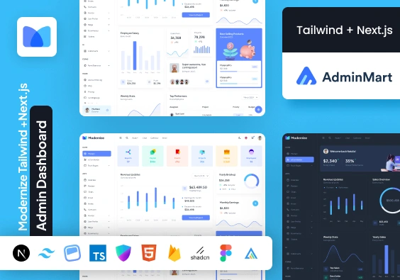 Modernize Tailwind and Next.js Dashboard Template
