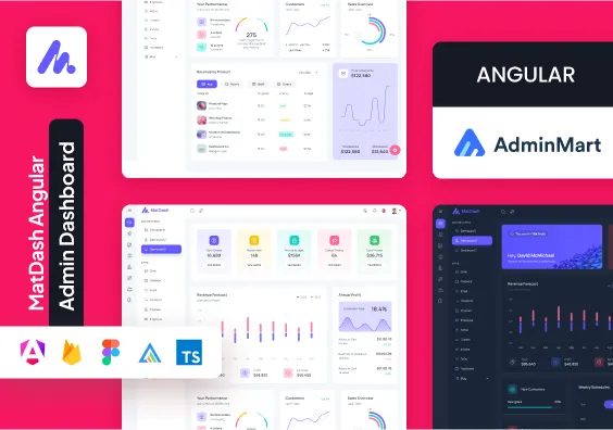 MatDash Material Angular 21 Dashboard Template