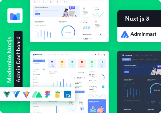 Modernize Nuxt Js Admin Dashboard